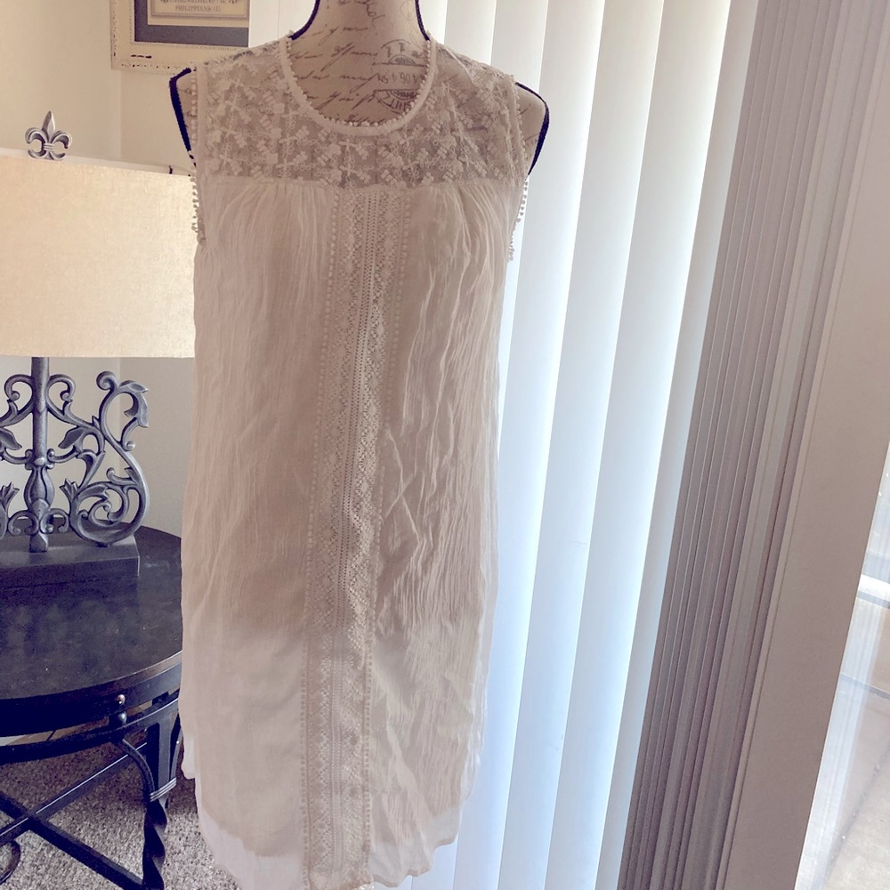 White Indigo Dress